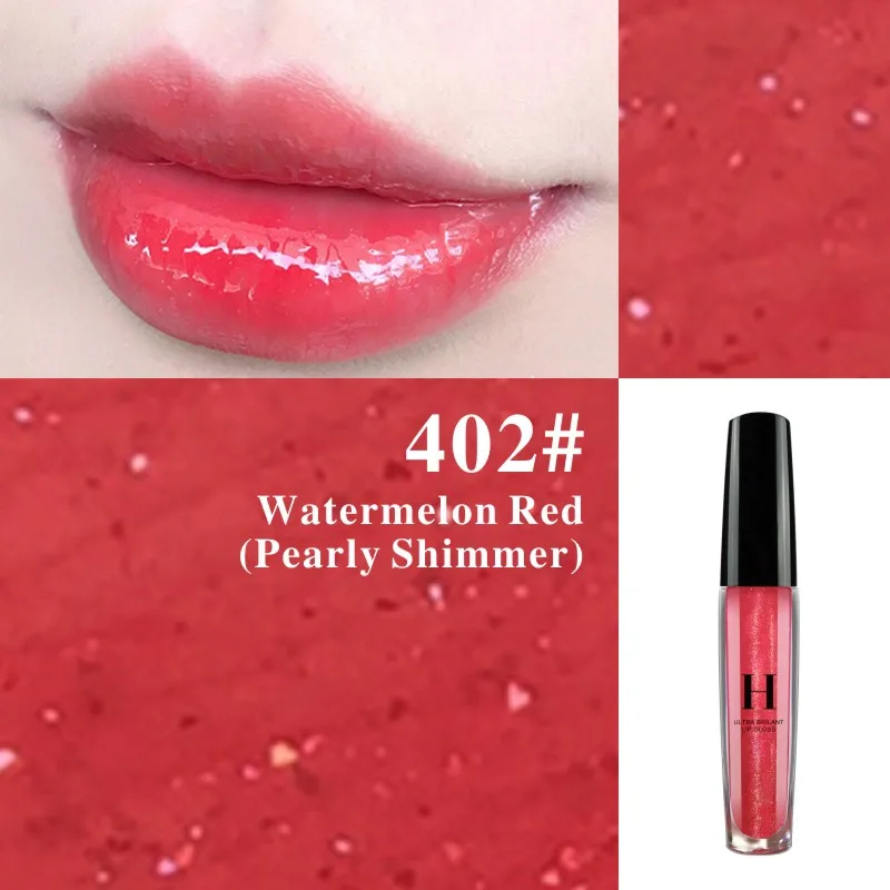 HENLICS Ultra Brilliant Lustre Lip Gloss 10 Colors Sexy Liquid Lipstick Waterproof Long Lasting Shimmer Lip Gloss (5)