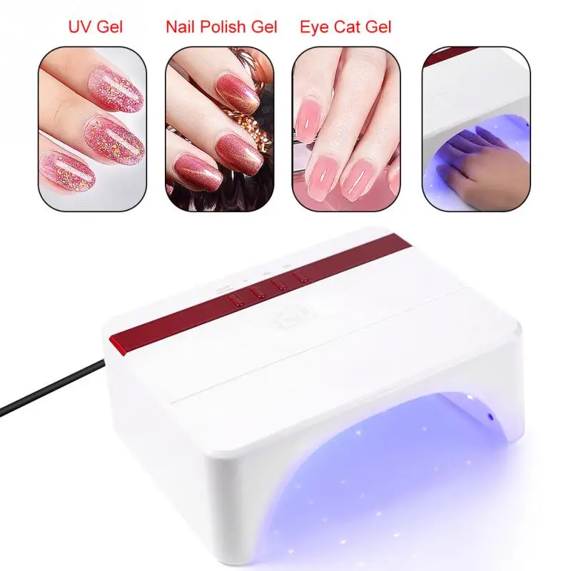 48W UV Nail Polish Dryer Light Builder For All Gels 30 Leds UV Lamp for Nail Polish Cure Machine