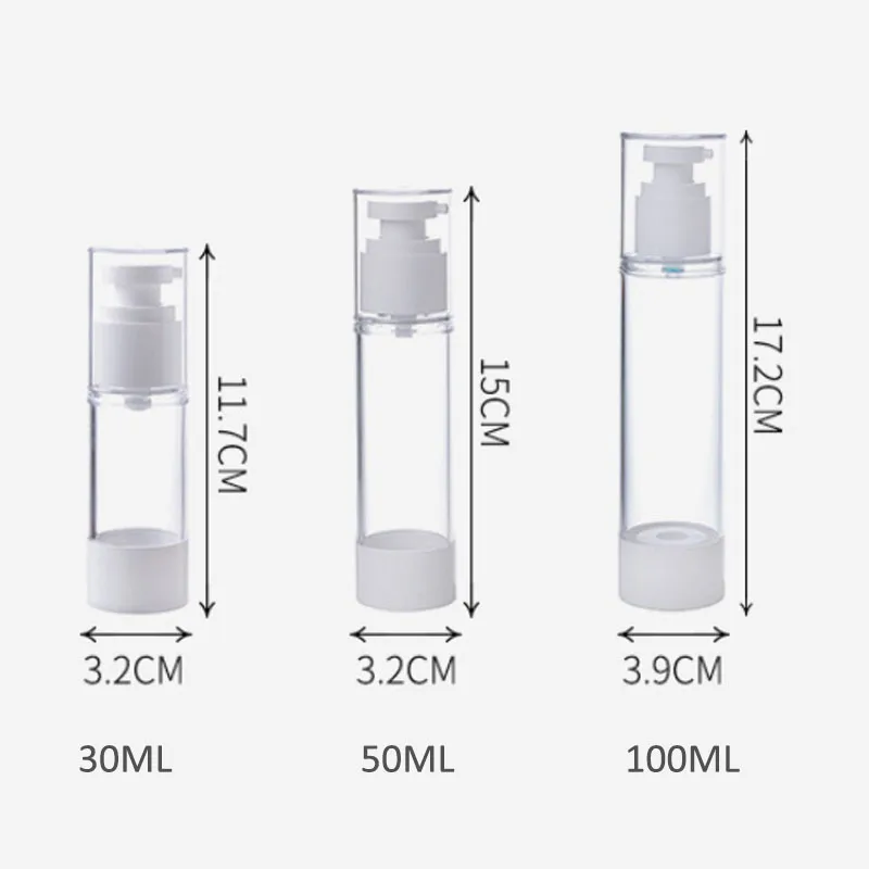 Набор вакуумной бутылки для путешествий, набор для макияжа, спрей-бутылка, лосьон, прозрачный парафум-спрей, Портативный 30 мл/50 мл/100 мл, пресс-тип