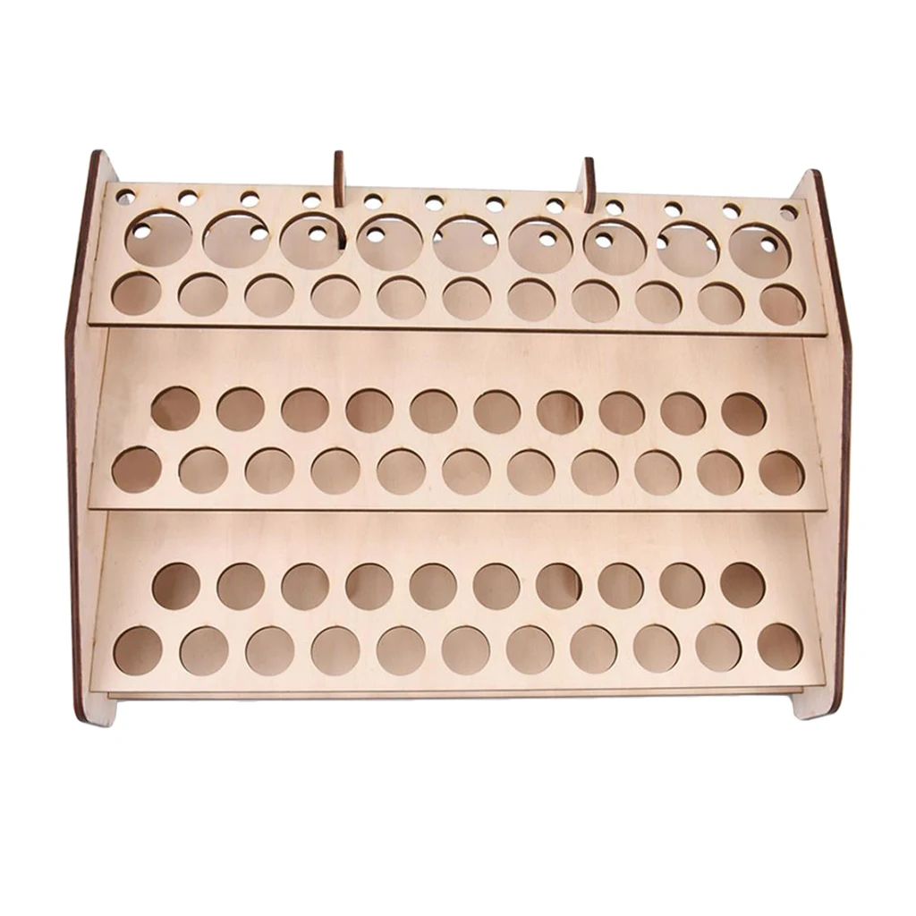  Wooden Paints Rack Modular Stand Model Hobby Parts Tools Storage Rack # 124