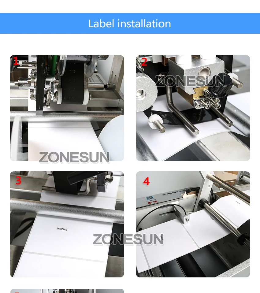 ZONESUN LT-50D Полуавтоматическая этикетировочная машина для лекарств бутылка для лекарств Этикетировочная машина с принтером даты печати