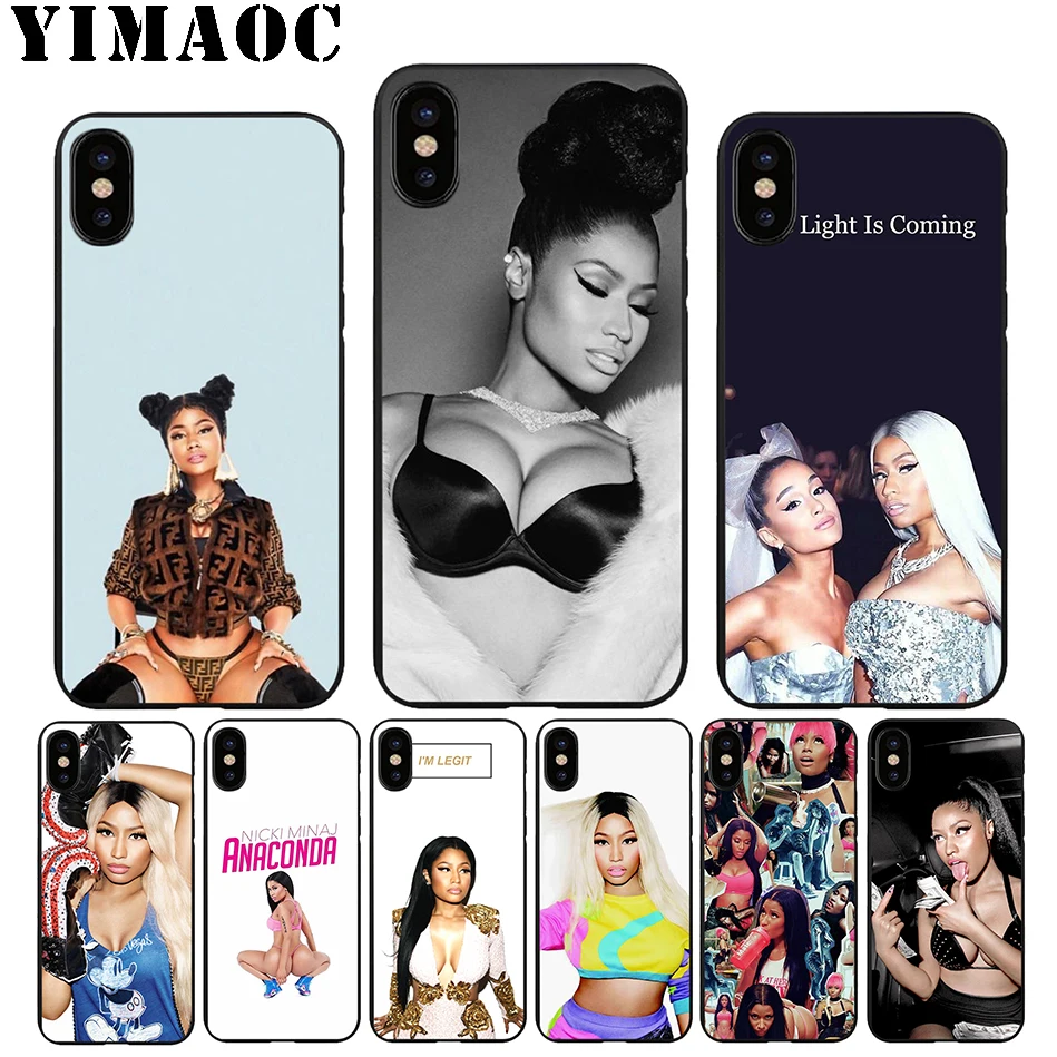 

YIMAOC A44 Nicki Minaj Bad Girl Soft Silicone Case for iPhone 11 Pro Xr Xs Max X or 10 8 7 6 6S Plus 5 5S SE