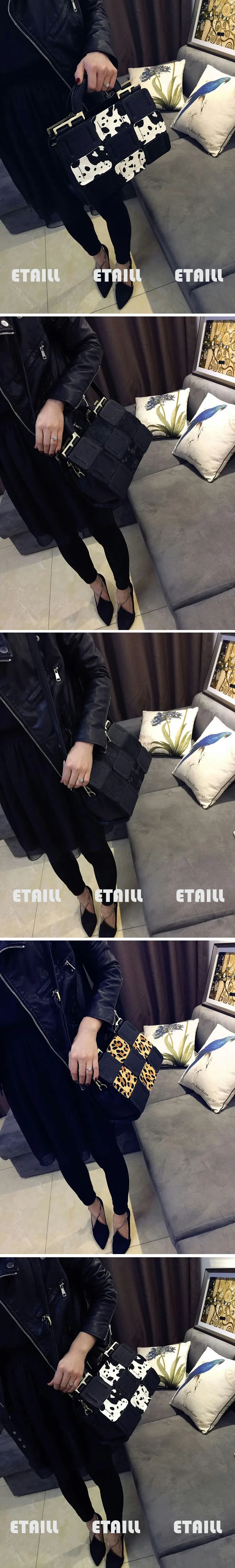 Cowhide Handbag Genuine Leather Cross-body Shoulder Bag Totes