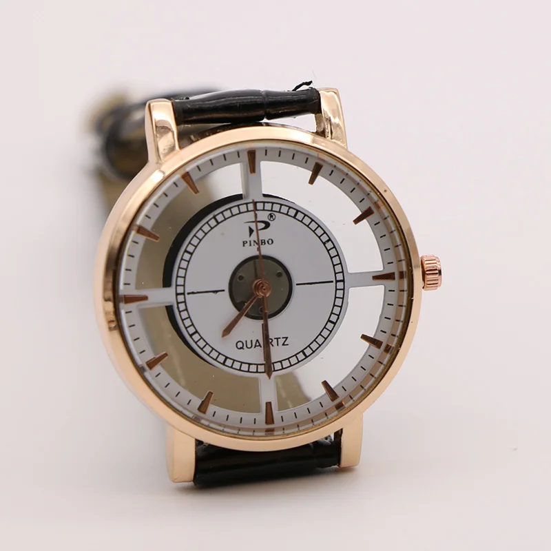 

Transparent Leather Watchband Unisex Couple Quartz Watches Wristwatches relojes mujer Casual Watches Good Gift for Boys and Girl