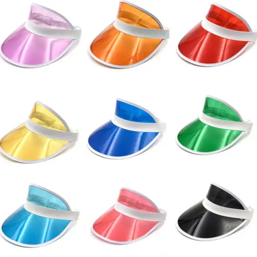 

2019 Summer Women Freeander Transparent Empty Top Plastic PVC Sunshade Hat Casual Caps Bicycle Sunhat UV Protection Sun Hats