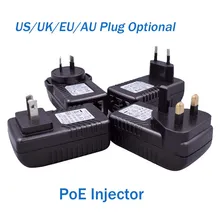 POE инжектор для CCTV сети IP камера через инжектор Ethernet POE коммутатор Ethernet адаптер