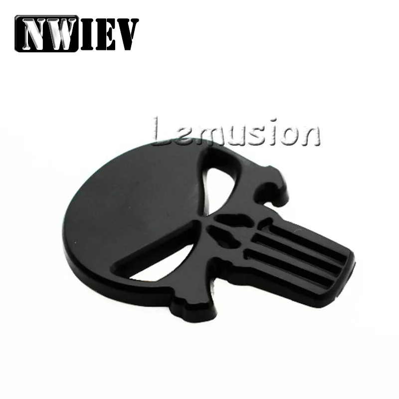 cheap NWIEV Car Black Badge 3D Skeleton metal Stickers For BMW X5 E53 F30 F10 E46 E39 E60 F20 Mercedes W205 W204 W211 Audi A5 A6 C6 A4