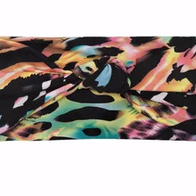 J183016 Новейшие хорошего хлопка стрейч моды с камуфляжным принтом, очаровательный и удобный узел повязка на голову