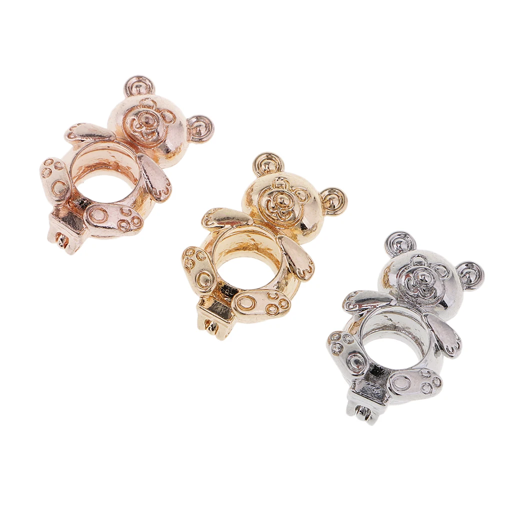 Phenovo 3 Pieces Beads Charms Locket Pendant Settings Blanks Base Jewelry Making Findings for DIY Necklace Accessories Making