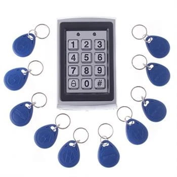 Однодверная металлическая RFID Клавиатура с контроллером входа пароль брелки 1000 пользователей карт поддерживает