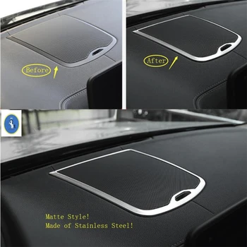 

Yimaautotrims Stainless Steel Accessory Dashboard Speaker Audio Loudspeaker Sound Cover Trim Fit For BMW X3 G01 2018 2019 2020