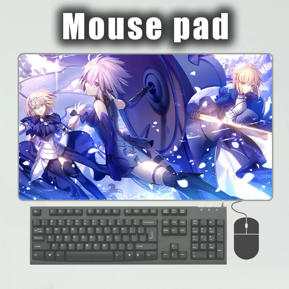 

PINKTORTOISE Mousepad Gaming Playmat Japan anime fate saber super larger keybord mat mousepad