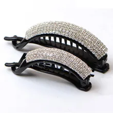 Nuevo Estilo Barrettes Accesorios Para El Cabello Corea RENA CHRIS Horquilla Rhinestone Pinza de Pelo de Las Mujeres