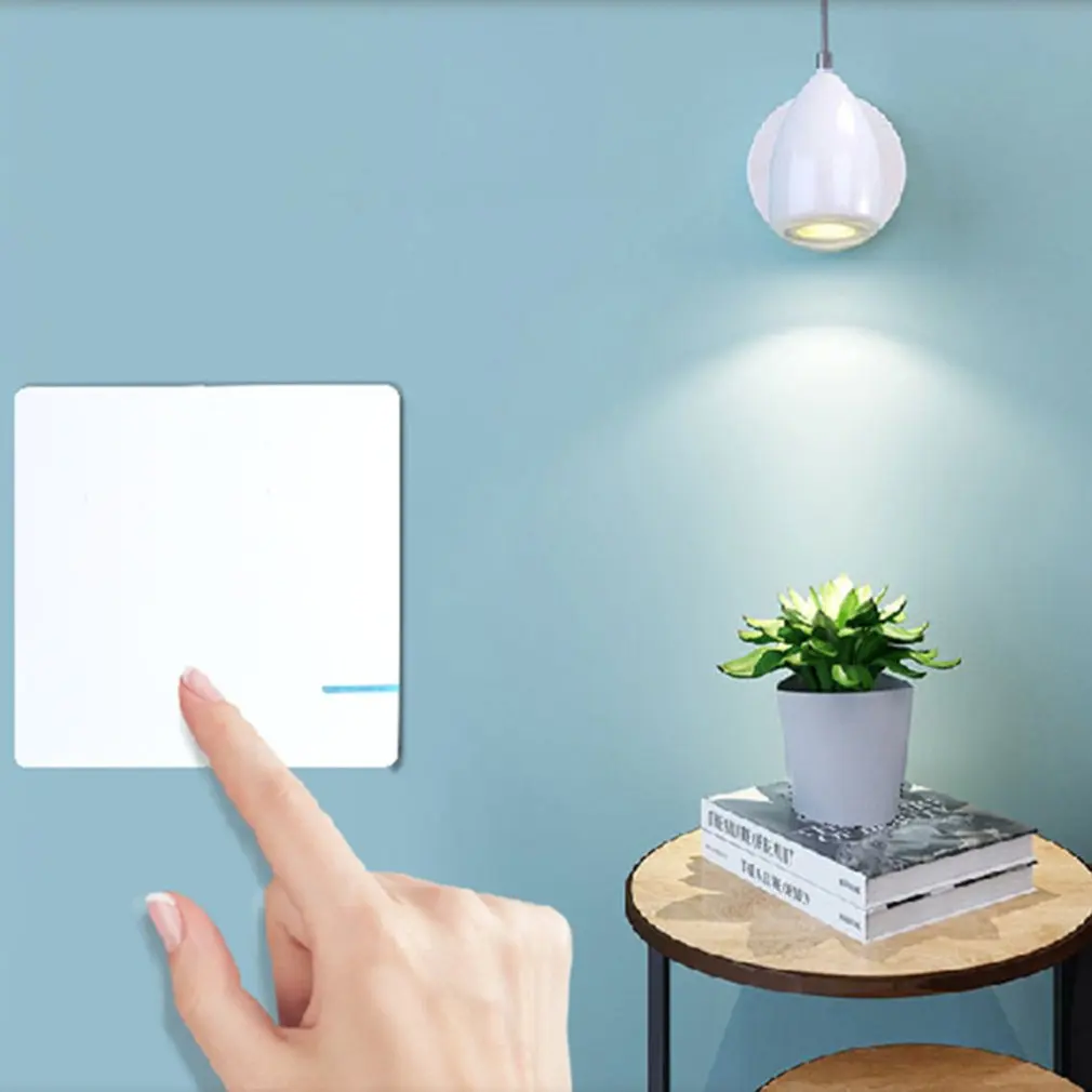 

SW-K1&R02 86 Type RF Remote Wall Control Light Wireless Switch Waterproof Panel Home Switch One Button No Frame Drop Shipping