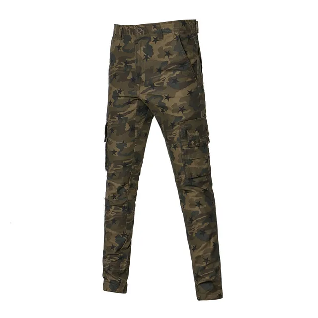 2017 Skinny Army Mens Pants Khaki Camouflage Military Tactical Sim Camo