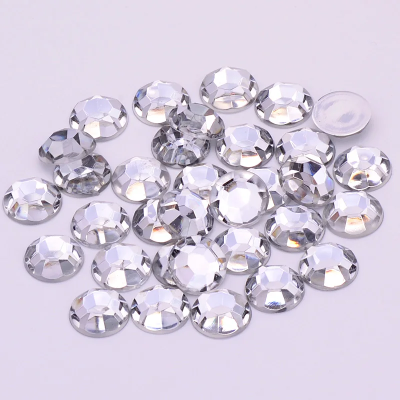 4200 piezas de diamantes de imitación planos para manualidades, cristales  redondos para ropa 1.5 mm - 4.8 mm, 6 tamaños