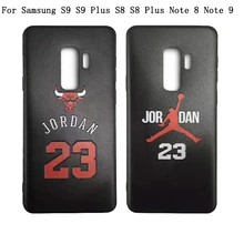 

Exhard Number 23 Jordan Phone Case For Samsung Galaxy S8 Plus S9 Plus Note 8 Note 9 Case Soft Cover Fundas Coque Capa