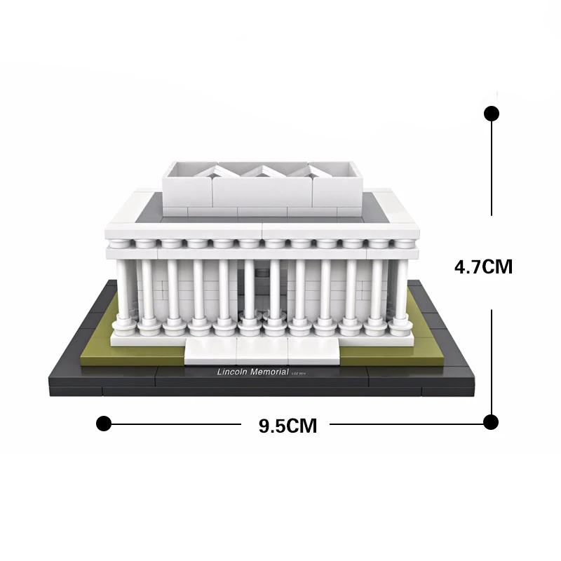 Лоз мини-блоки Всемирно известная архитектура строительные блоки Белый дом Пизанская башня кирпичи фигурка модель игрушки - Цвет: 1007 no box