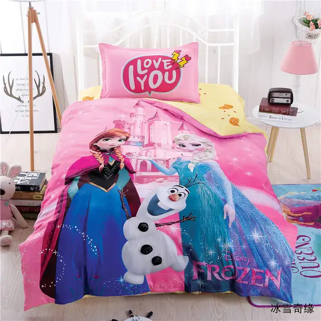 Frozen Anna And Elsa Bedspreads Bedding Sets Single Twin Double Frozen Anna And Elsa Bedspreads Bedding Sets Single Twin Double Size 100 Cotton Bed