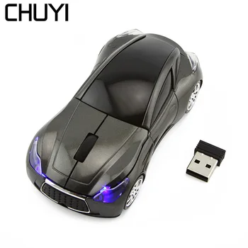 

CHUYI Wireless Sports Car Model Mouse 1600DPI Optical Mouse Ergonomic Gaming Mice With USB For PC Computer Xiaomi Laptop Gift