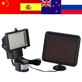 

100 LED Solar Light Outdoor Sensor Security Garden Light PIR Motion Sensor Emergency Lamp Path Wall Solar Lamps