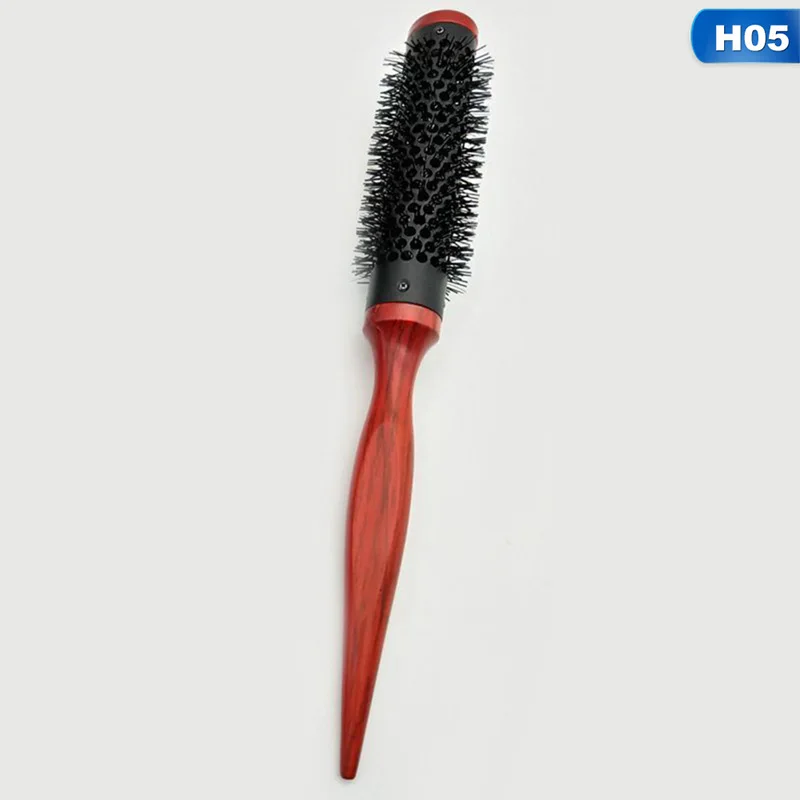Нейлоновая круглая щетка для волос, расческа-валик, ручка для самостоятельной сборки, Парикмахерская круглая расческа для волос 1-2,5 см