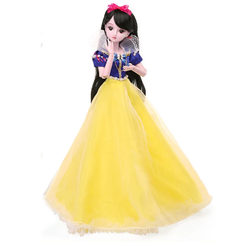 Кукла Снежная белая 60 см 1/3 Bjd полный комплект 19 шарнирных 3D глаз игрушка