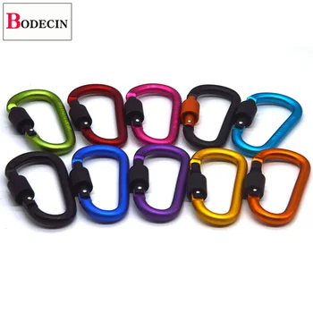 

1PCS Outdoor Tools Camping Aluminium Carabiner Climbing Clip D-ring Lock Hanging Hooks Survival Tourism And Hiking Equipment