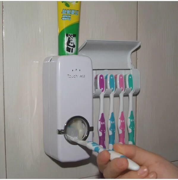 Bathroom Accessories Sets Automatic Toothpaste Dispenser Family Bathroom Accessories Sets Automatic Toothpaste Dispenser Family Toothbrush Holder Set Good Quality Not The Er One
