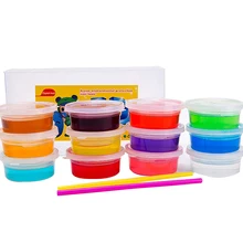 1 шт. выдувные пузырьки, Хрустальная слизь, цветная глина для моделирования, глина для рисования, слизь для детей, забавная игрушка, магнитная грязь, Интеллектуальный пластилин