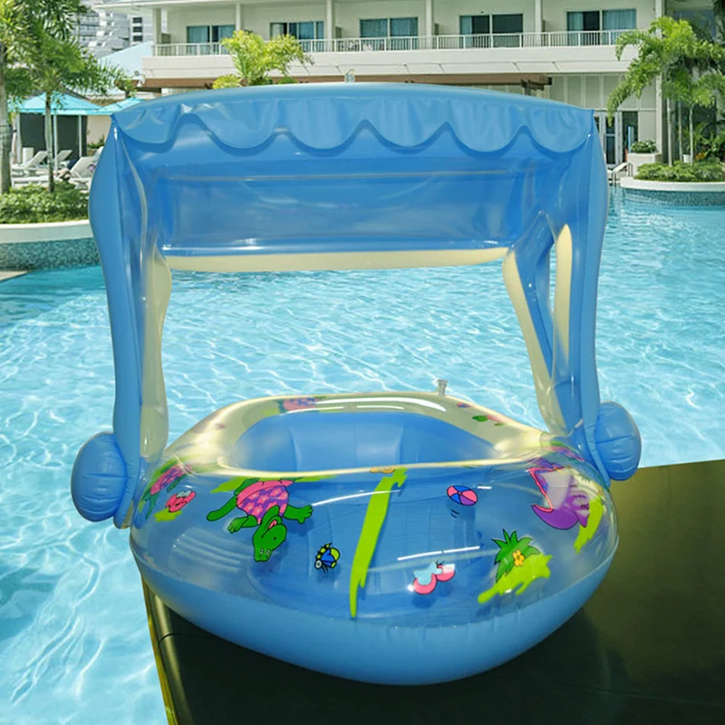 Baby Pool Float Toys Inflatable Water Swimming Ring Dinosaur Pontoon Baby Boat Swimming Ring Children Inflatable Toys Gifts
