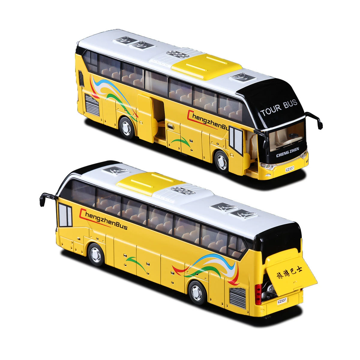 1 32 Echt Stimme Tour Bus Spielzeug Shuttle Bus Mit Licht Ton Legierung Modell Auto Spielzeug Tour Bus Toy Bus Toycar Toy Aliexpress