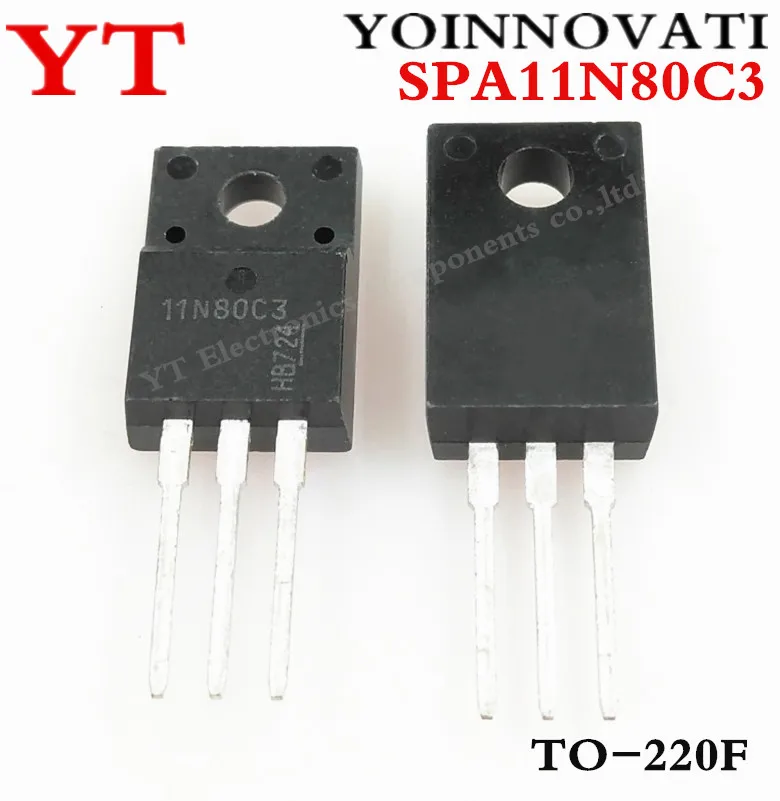 10 шт./лот SPA11N80C3 11N80C3 11N80 TO 220F IC лучшего качества.| |