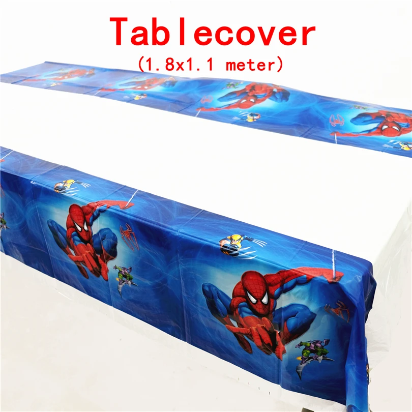 Spiderman Birthday Party Decoration Tablecover