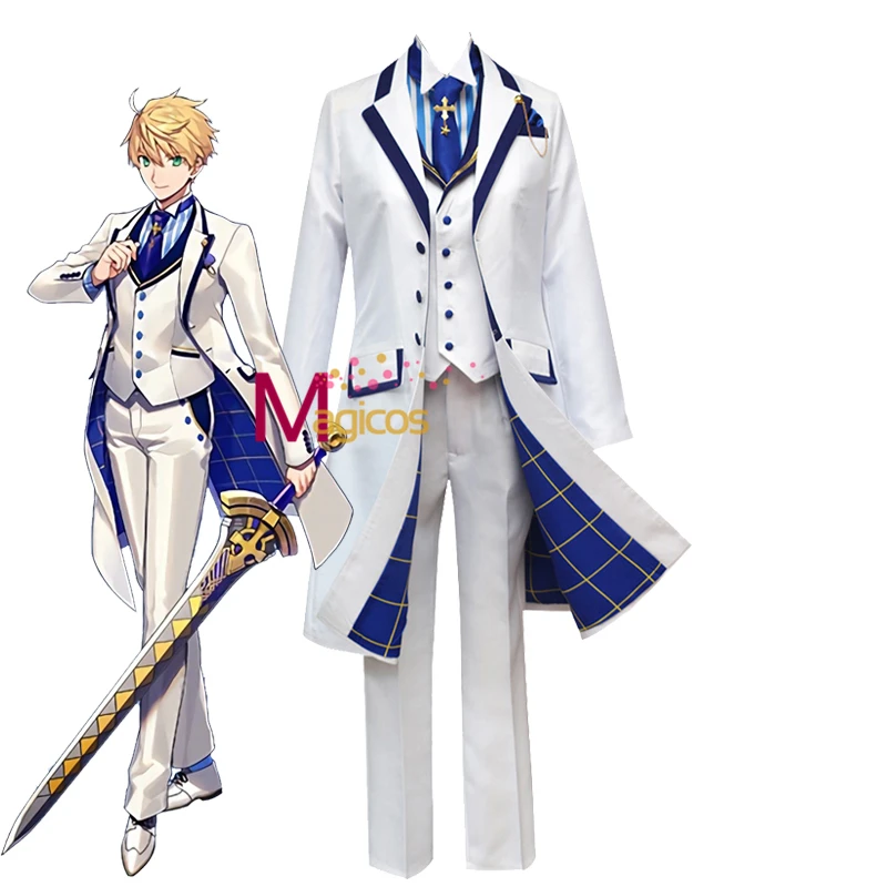 Костюм для косплея Артура пендригона из Fate Grand ord костюм саблей короля FGO с белой