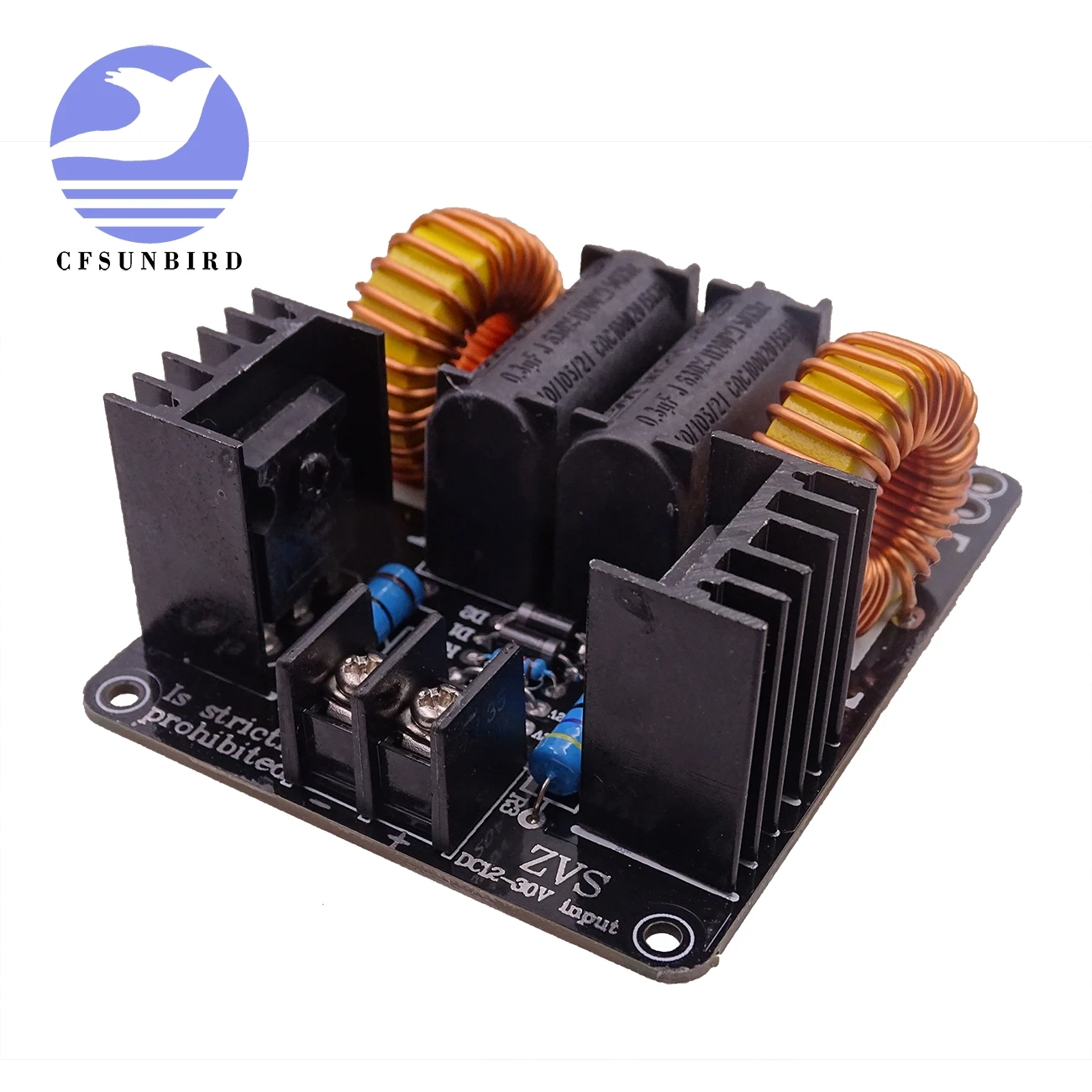 

Kit DC 12-30V ZVS Drive Plate Board High Voltage Arc Generator Driver Board For Tesla Coil Power Finished Without Tap