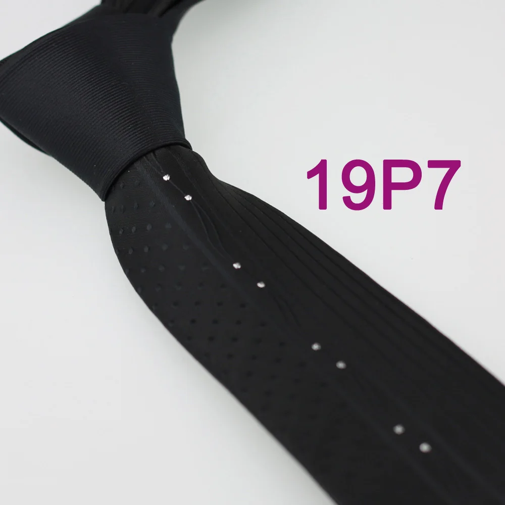 YIBEI coahella галстуки черный узел контраст черные полосы блестящие серебряные точки узкий галстук дизайн тонкий шейный галстук мужские галстуки 6 см
