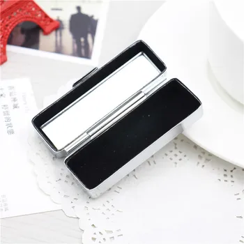 

Wholesale 100Pcs Blank Metal Lip stick Box pill Cases Holder Inside with Mirror Personlized Logo Gift Free Shipping