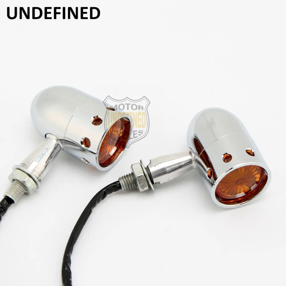 

Universal 10mm Motorbike Parts Chrome Amber Lamp Turn Signal Brake lights Indicators Lights For Most Brand Motorcycle UNDEFINED