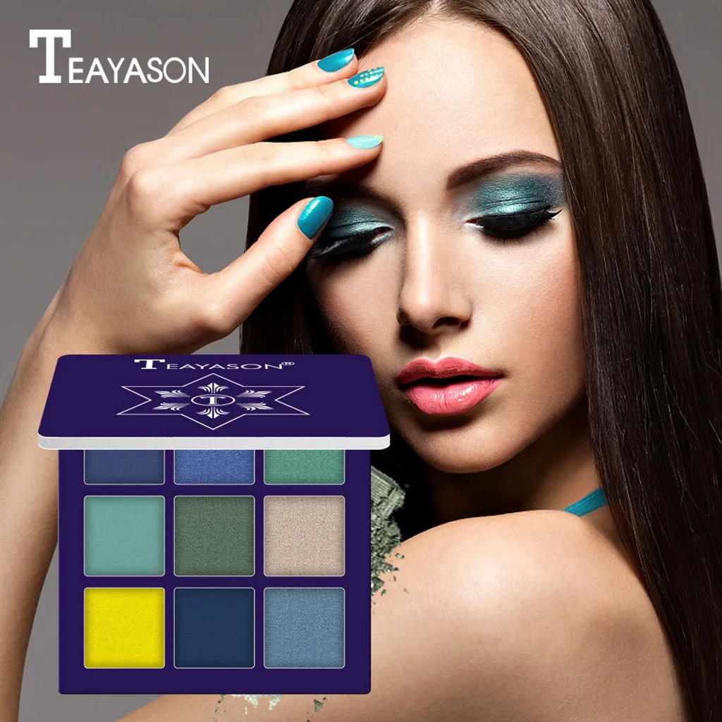 

9 Color Shimmer Metallic Eye Shadow Mashed Potatoes Eyeshadow Palette Glitter Eyeshadow Cosmetics Makeup W0610