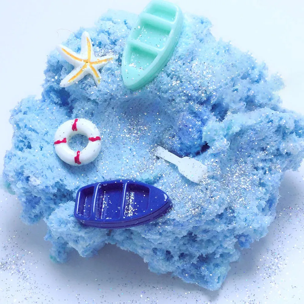 

Fluffy Foam DIY Clear Slime Toys Clay Putty Scented Light Soft Slime Craft Antistress Putty Clay Antistress Toys Dropshipping