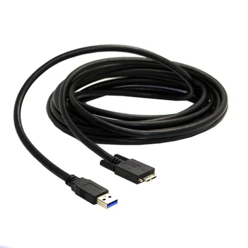 

CY 15ft USB 3.0 A type Cable Male to Micro USB 3.0 B Male with Mount Panel Screws for Hard Disk Mobile Phone 5m