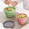 Vanzlife portable travel silicone folding bowl multi-function anti-fall outdoor retractable picnic bowl lunch box ► Photo 2/6