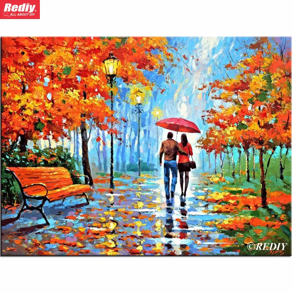 

NEW Full DIY Diamond Painting Kits 3D Cross Stitch Round Diamond Embroidery Rhinestones Breath of Autumn Diamond Mosaic Crafts