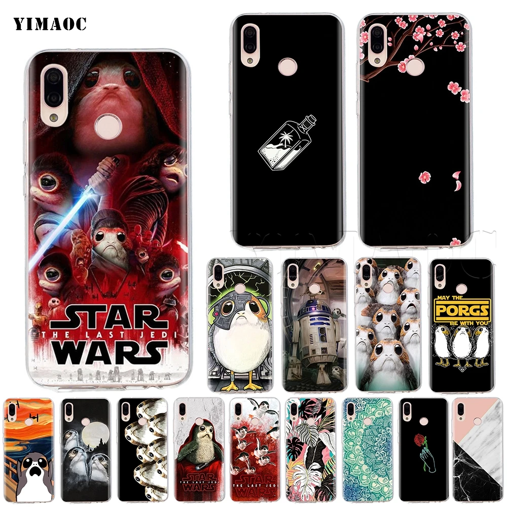 

YIMAOC Star Wars Porgs Case for Huawei Honor 10 Note View 20 Mate 30 Lite Pro Y7 Y9 8C 9X P Smart