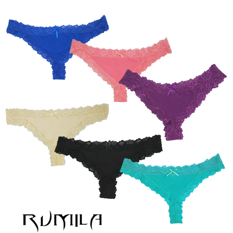 Cotton multi-color Sexy cozy comfortable Lace Briefs thongs women Underwear panties Lingerie for women 1pcs/lot 87232