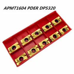 20 шт. токарный инструмент APMT1604 PDER DP5320 Новый высокое качество Карбидное лезвие токарный инструмент APMT1604 с покрытием токарный инструмент ЧПУ