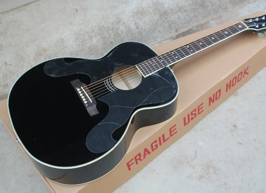 2018 New + Factory + Chibson G180 acoustic guitar black BILLIE JOE G180 electric acoustic guitar