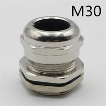 1 шт M30* 1,5 Никель латунь металл силикагель Водонепроницаемые кабельные сальники разъем обратиться к кабелю 13-18 мм