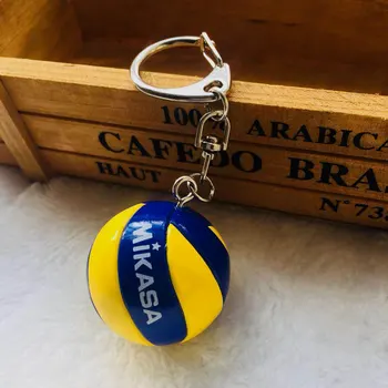 

Holiday party gift PVC Volleyball Keychain Sport Key Chain Gift Car Ball Key Keyring Birthday gift